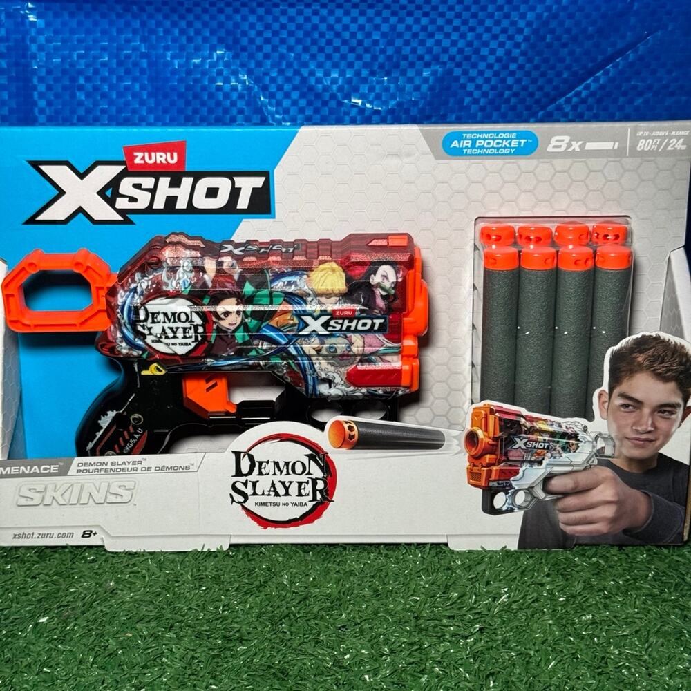 ZURU XSHOT Demon Slayer Skin Dart Blaster With 8 Pack